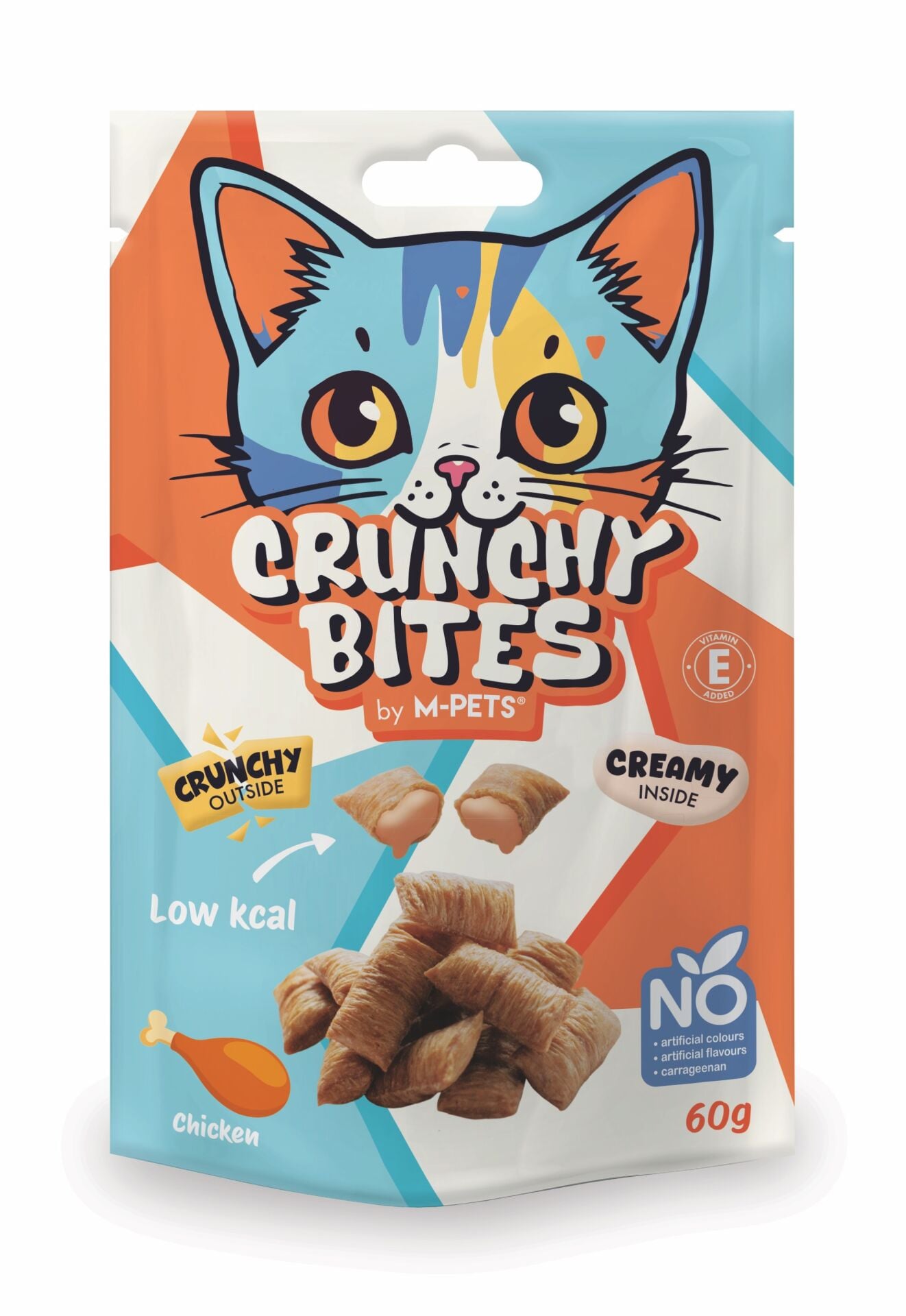 20646199 M-Pets Crunchy Bıtes Tavuklu Kedi Ödülü 60Gr Skt:03/28