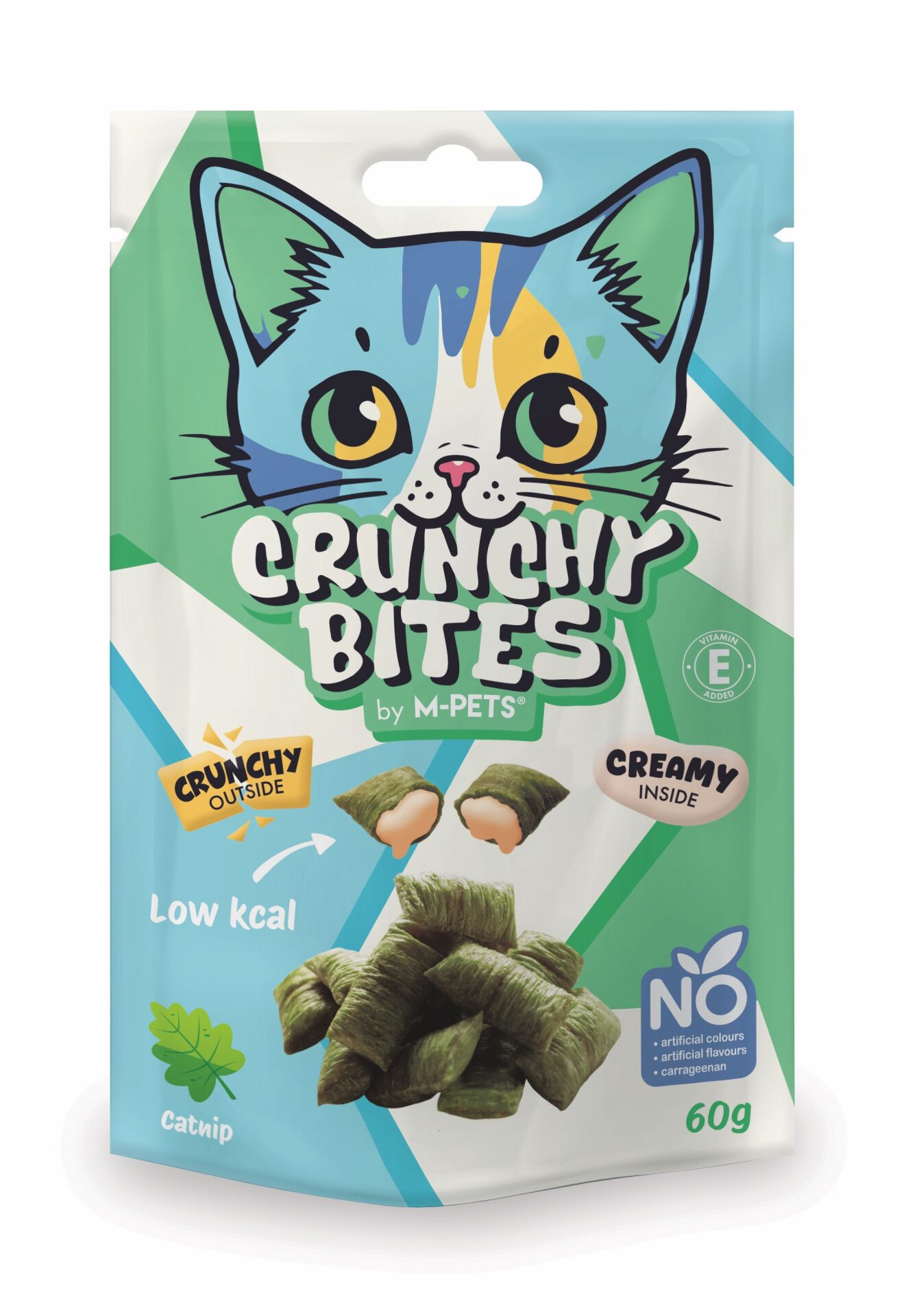 20646399 M-Pets Crunchy Bıtes Catnipli Kedi Ödülü 60Gr