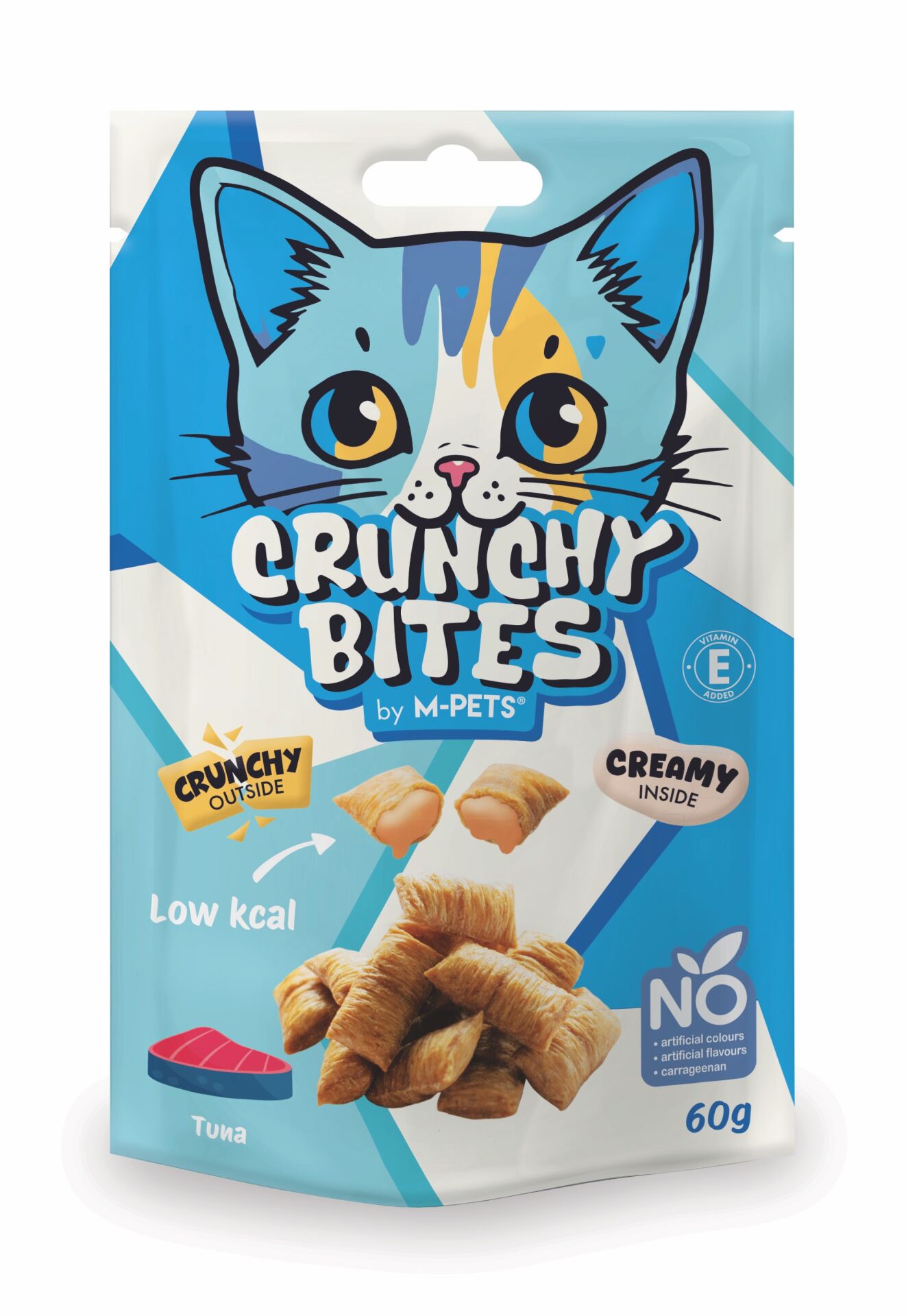 20646599 M-Pets Crunchy Bıtes Ton Balıklı Kedi Ödülü 60Gr