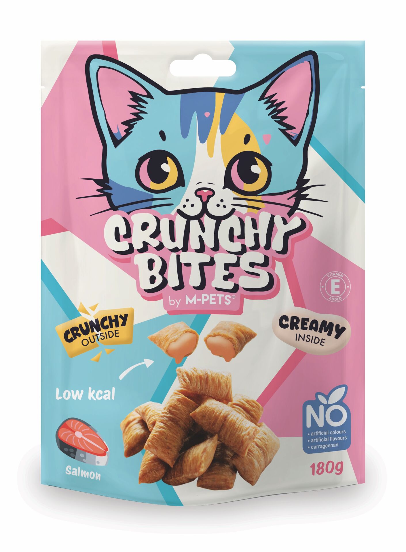 29011199 M-Pets Crunchy Bıtes Somonlu Kedi Ödülü 180Gr Skt:10/27
