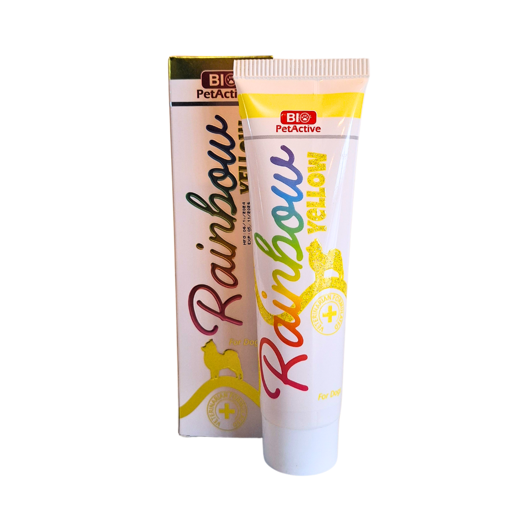 Bio PetActive Rainbow Kedi-Köpekler için Tüy Renk Boyası Sarı 100ml (ADET) SKT:06/28