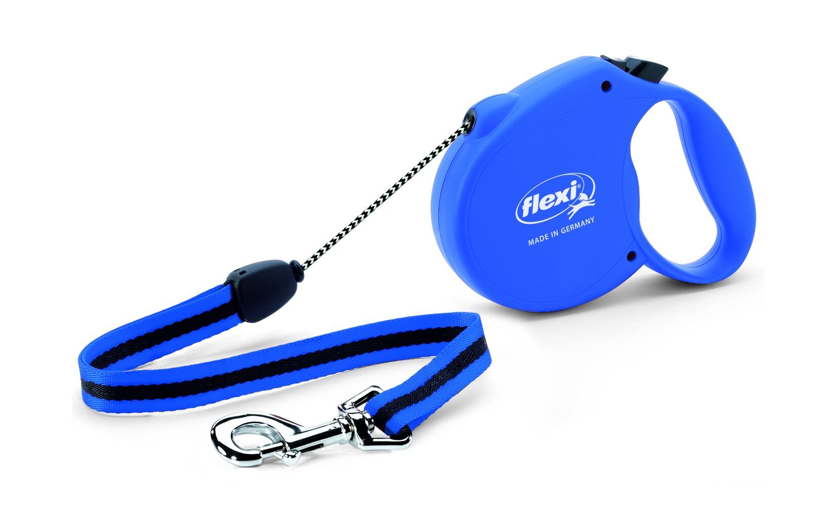 Flexi Standart Mavi İp Otomatik Köpek Tasması 5 Mt Small
