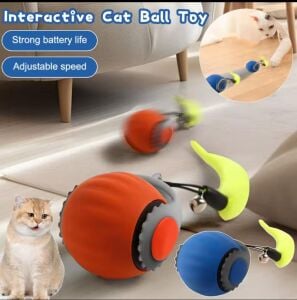 Mad USB Şarjlı Kuyruklu Hareketli Top Kedi Oyuncağı