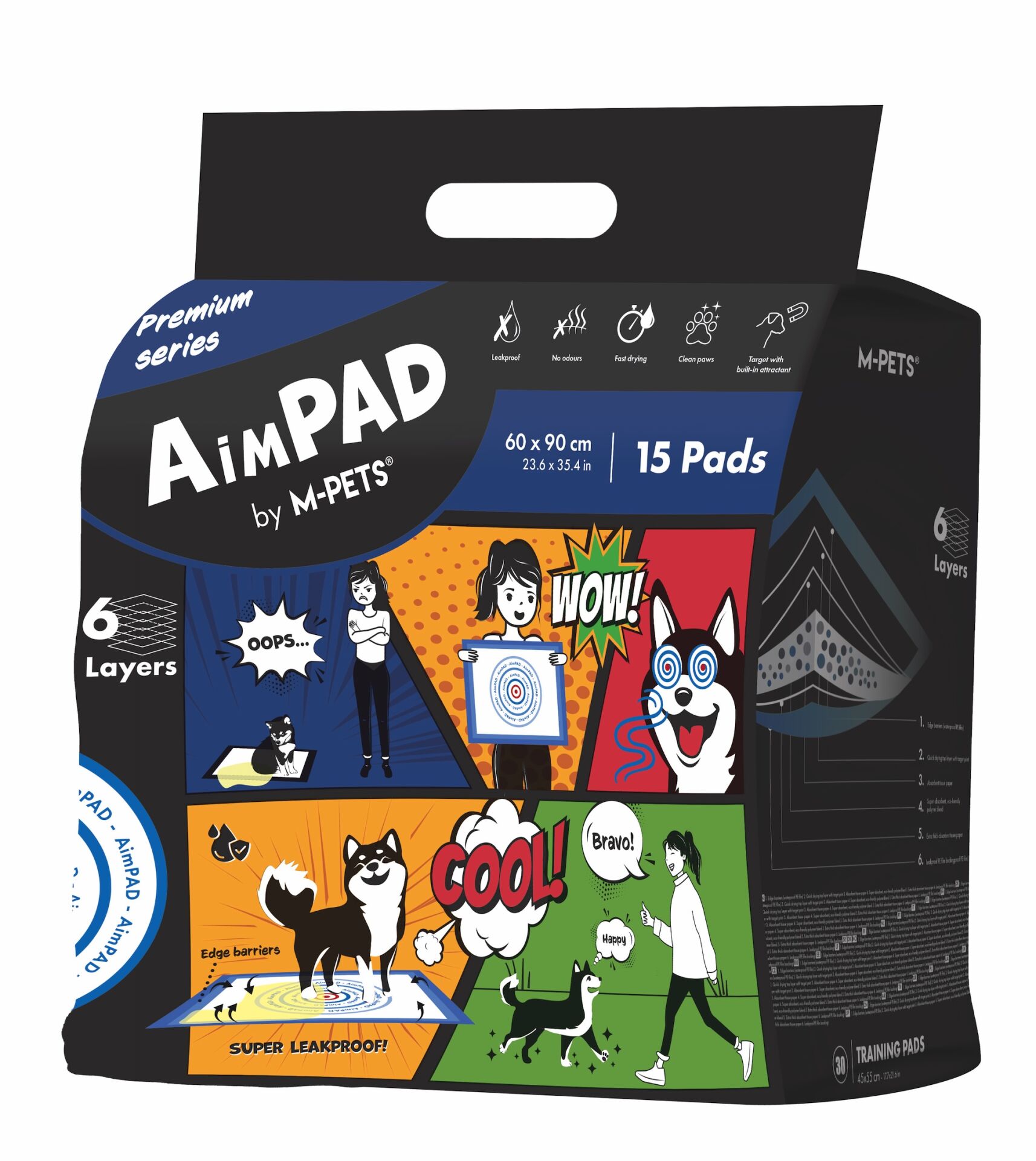 10177399 M-Pets Aimpad Çiş Eğitim Pedi 60X90Cm 15Li
