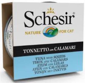 Schesir Ton Balık Ve Kalamarlı Yetişkin Kedi Konservesi 85 Gr 14 Adet Skt:12/26
