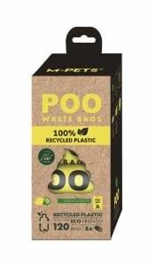 10171899 M-Pets  Poo 100% Recycled Dışkı Poşeti Limon Kokulu 8X15 Yaprak