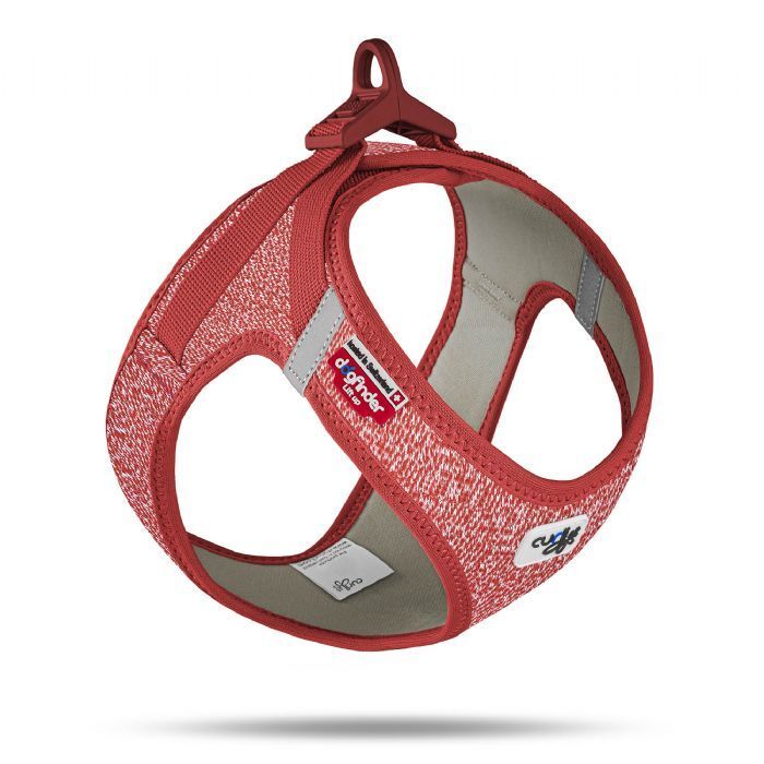 Curlı Vest Harness Merıno Curlı Clasp Red Xs