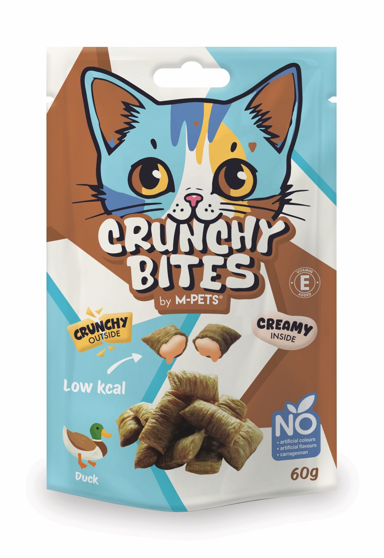 20646699 M-Pets Crunchy Bıtes Ördekli Kedi Ödülü 60Gr Skt:10/27