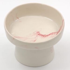 Glory Ayaklı Seramik Mama Kabı Pembe 400 Ml