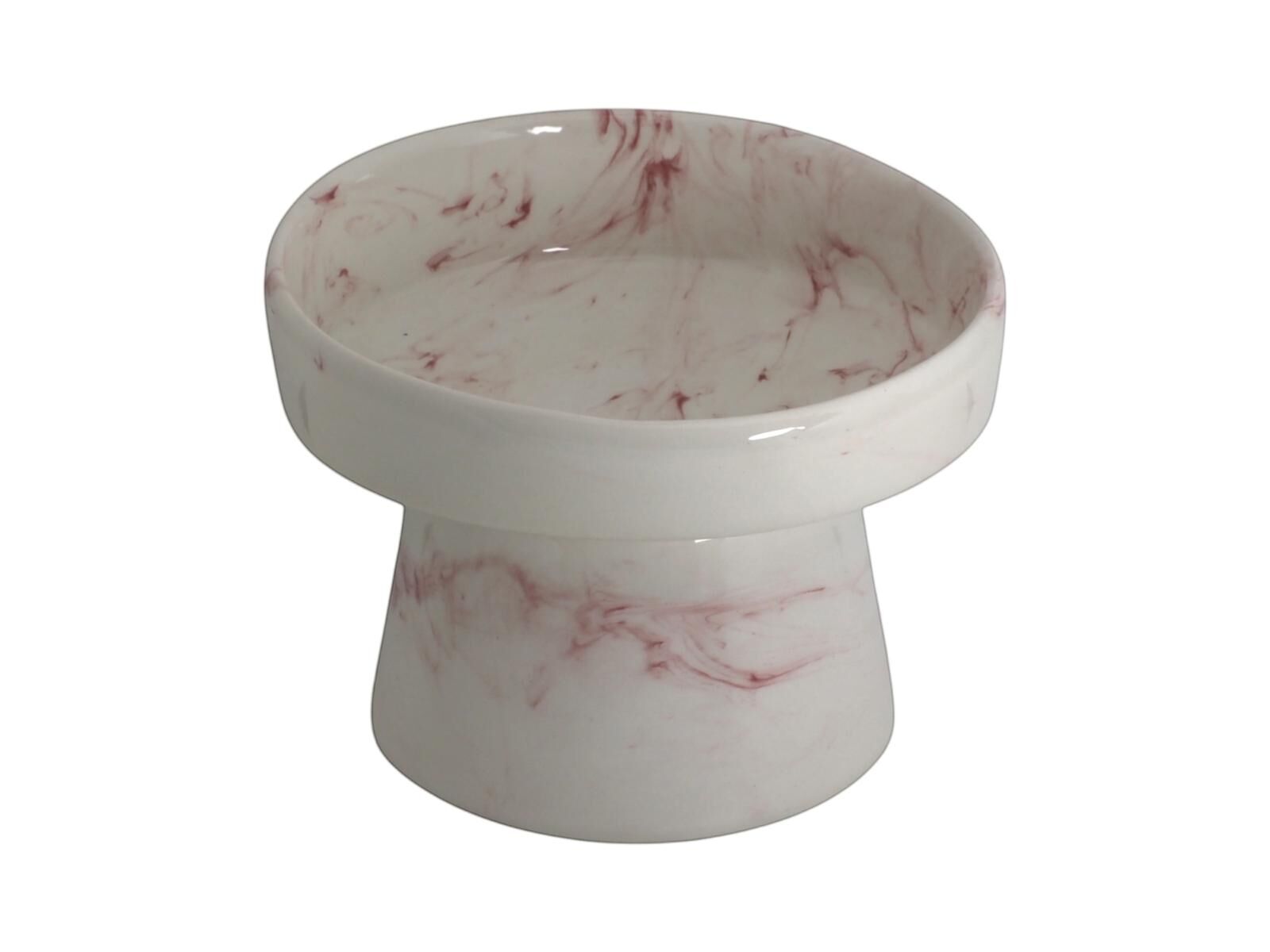 Glory Ayaklı Seramik Mama Kabı Pembe 400 Ml
