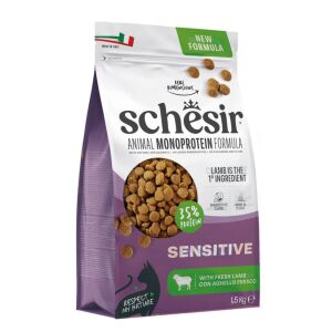 Schesir Monoprotein Sensitive Kuzulu Yetişkin Kedi Maması 1,5 kg Skt:10/27