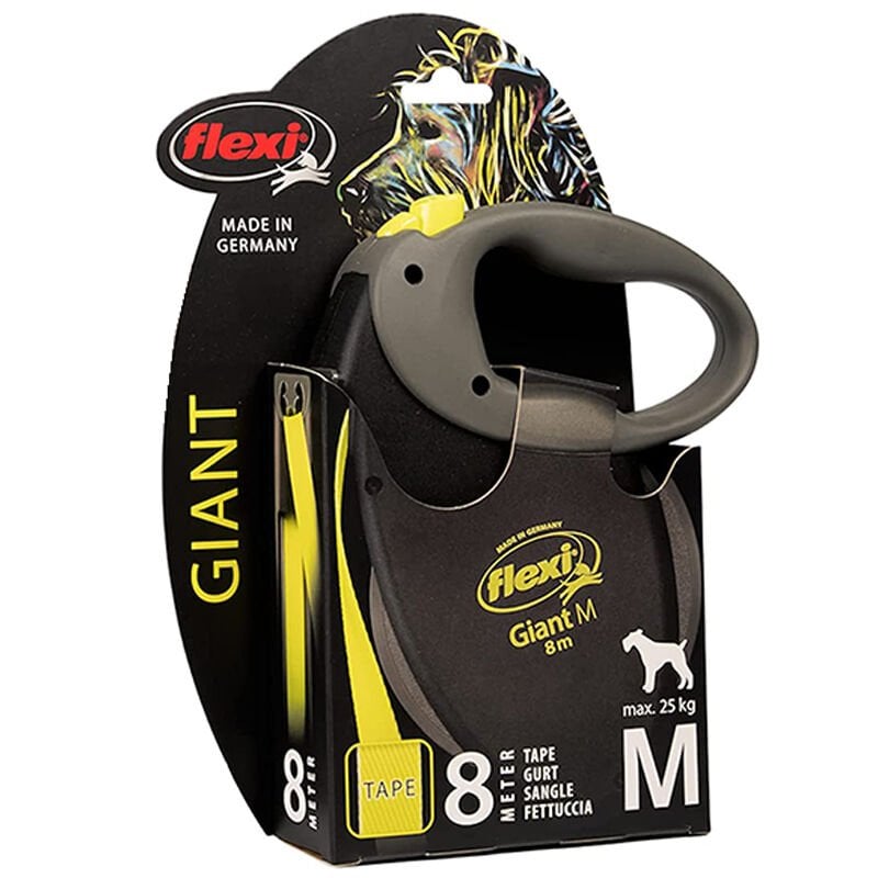 Flexi New Neon Giant Şerit Otomatik Köpek Tasma M 8m