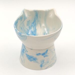 Glory Ayaklı Seramik Su Kabı Mavi 400 Ml