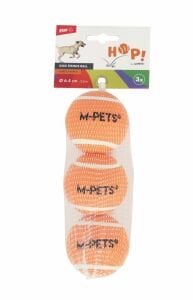 10670799 M-Pets Hop Tennis Topu Orange 6,4Cm 3Lü Set