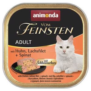 Animonda Tavuk Somon ve Ispanaklı Kedi Yaş Mama 100 Gr 32 Adet Skt:11/24