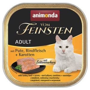 Animonda Sığır Hindi ve Havuçlu Kedi Yaş Mama 100 Gr 32 Adet Skt:06/25