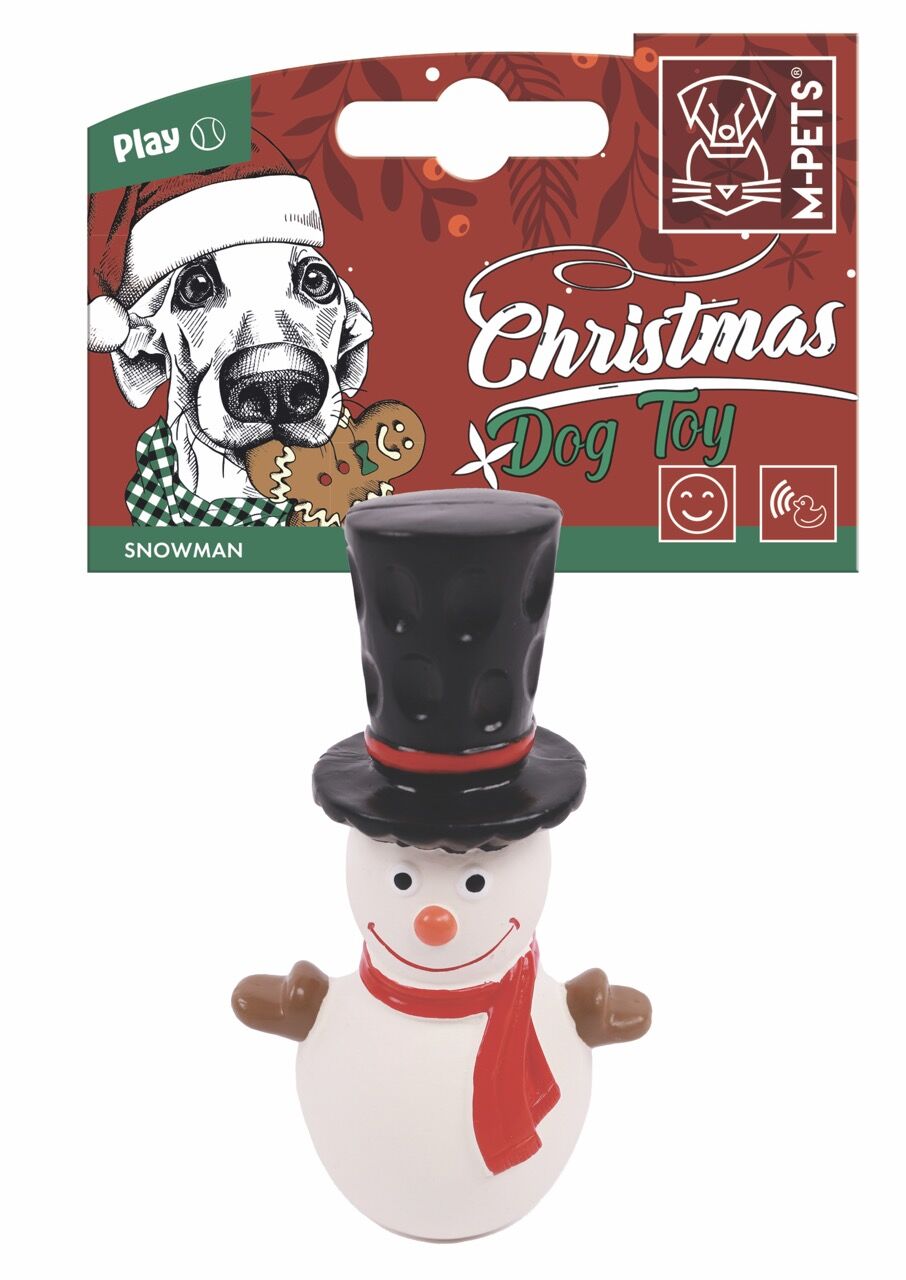 10664399 M-Pets Chrıstmas Snowman Köpek Oyuncağı 15Cm