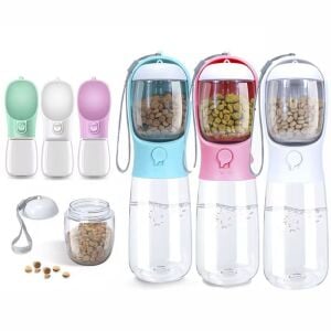 Kedi-Köpek Taşınabilir Hazneli Mama Su Kabı 400 ml