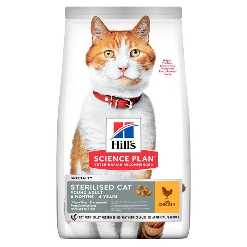 Hills Sterilised Tavuklu Kısırlaştırılmış Kedi Maması 1.5 Kg + Beaphar Malt Hediye Skt:01/27