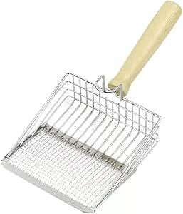İki Aşamalı Ahşap Saplı Metal Kum Temizleme Küreği