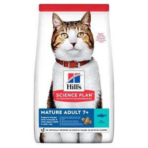 Hills Mature Adult 7+ Tuna Balıklı Yaşlı Kedi Maması 1.5 Kg + Beaphar Malt Hediye Skt:01/27