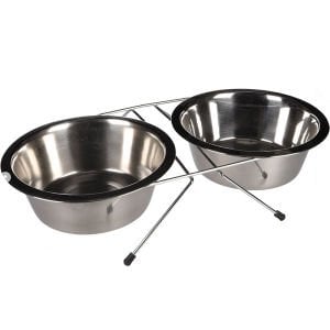 Flamingo Duo Dinner İkili Köpek Mama Kabı 21 Cm