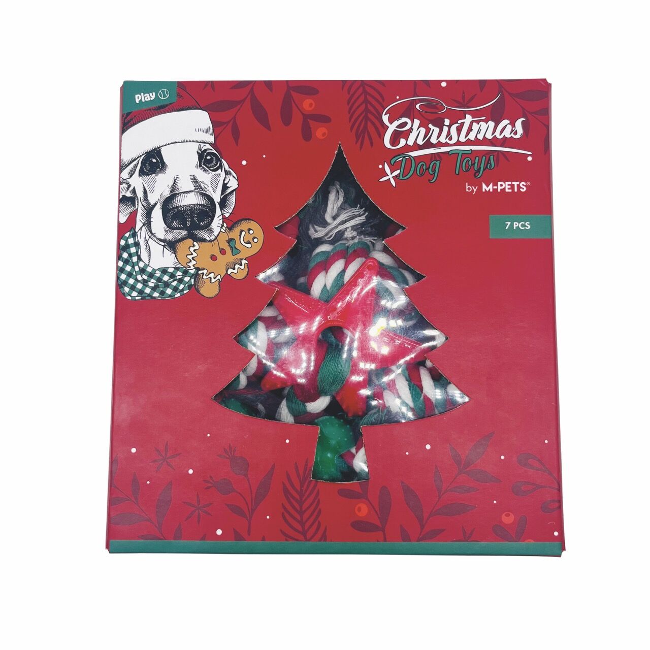 10665899 M-Pets Chrıstmas Cotton Rope Köpek Oyuncağı 7Li
