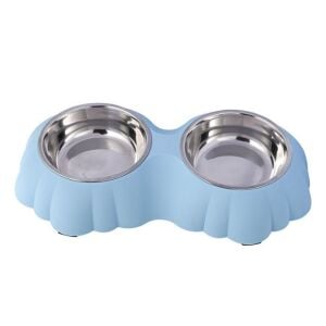 Nunbell Melamin Çelik Mama Kabı İkili