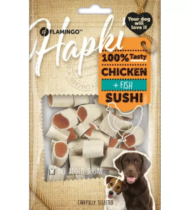 Flamingo Hapki Chicken Sushi Tavuk Ve Balıklı Köpek Ödülü 85 Gr 10lu Skt:11/25
