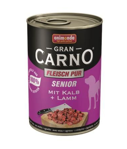 Animonda Gran Carno Senior Sığır ve Kuzu Etli Yaşlı Köpek Maması 6 Adet 400 Gr Skt:05/26