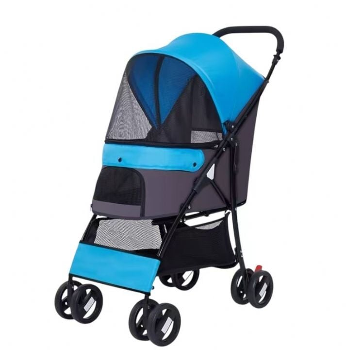Nunbell Paco Evcil Hayvan Taşıma Arabası Mavi