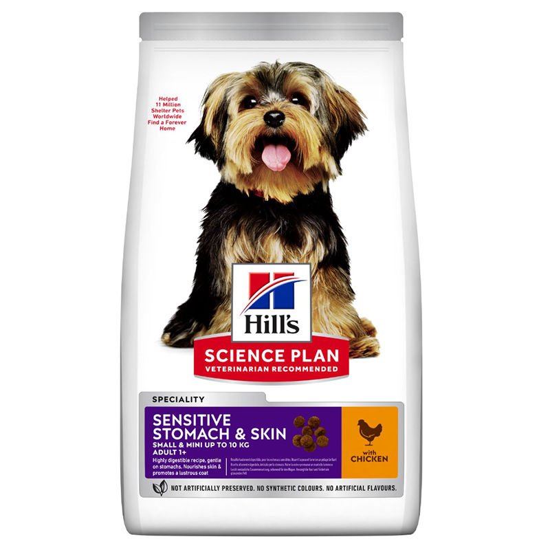 Hills Small Mini Sensitive Stomach And Skin Tavuklu Yetişkin Köpek Maması 1.5 Kg Skt:09/27