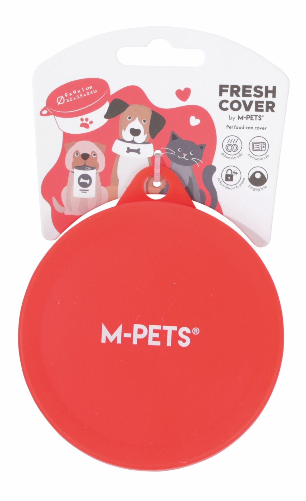 60567205 M-Pets Fresh Cover Plastik Konserve Kapağı Red