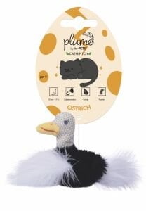 20647299 M-Pets Plume Ostrich Catnipli Kedi Oyuncağı White
