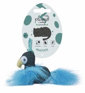20647199 M-Pets Plume Peaock Catnipli Kedi Oyuncağı Blue