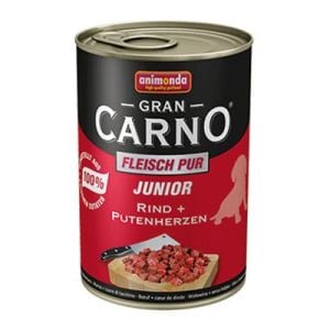 Animonda Gran Carno Sığır Ve Hindi Yüreği Yavru Köpek Konservesi 400 Gr 5+1 Skt:05/26
