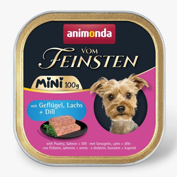 Animonda Kümes Hayvanlı ve Somonlu Yetişkin Mini Irk Köpek Konservesi 100 Gr 32 li skt : 10/26