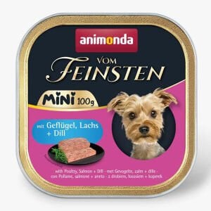 Animonda Kümes Hayvanlı ve Somonlu Yetişkin Mini Irk Köpek Konservesi 100 Gr 32 li skt : 10/26