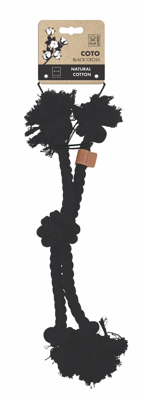 10653708 M-Pets Coto Black Cross 60Cm Örgü Oyuncak