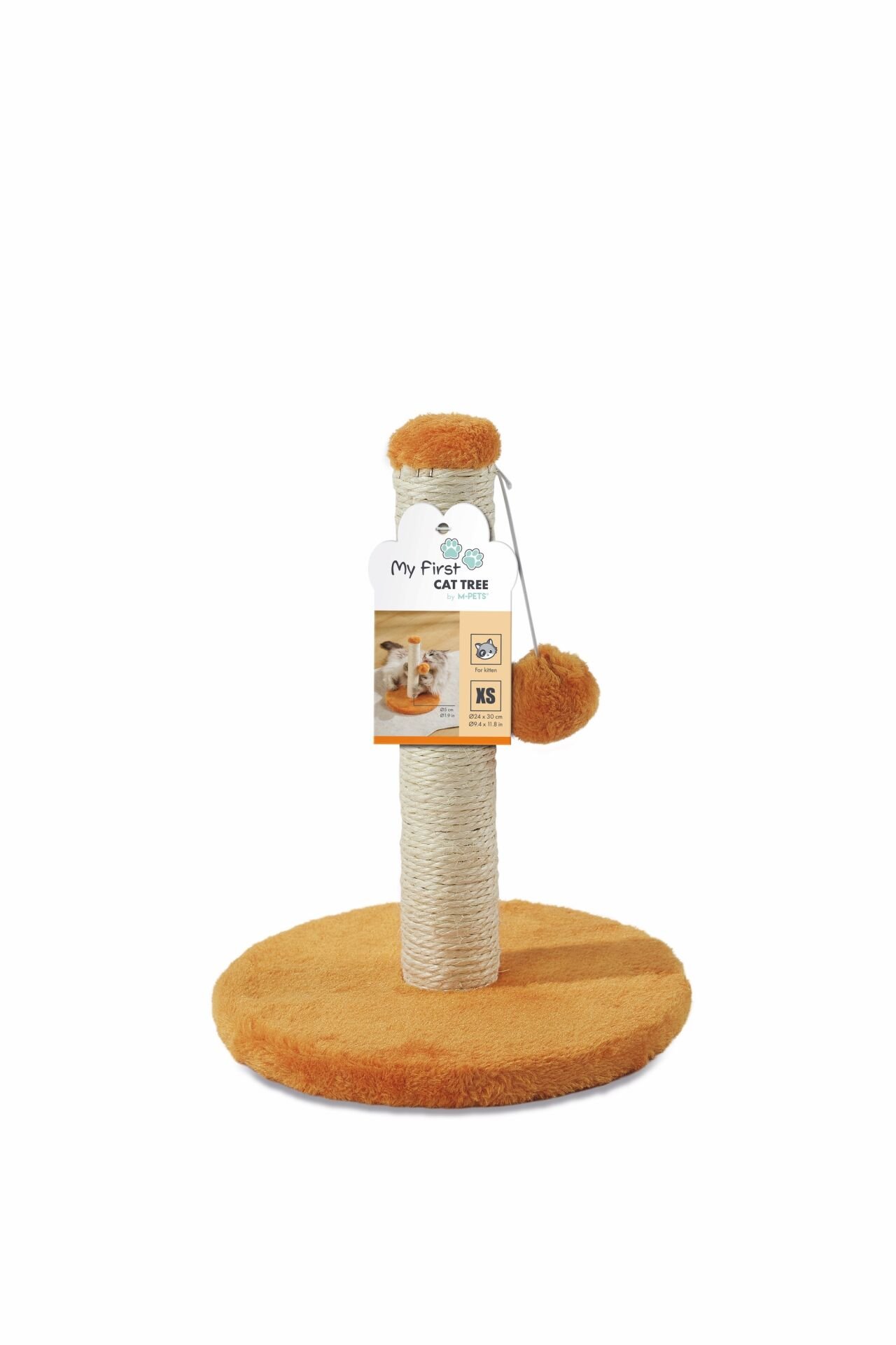 20643199 M-Pets My Fırst Kedi Tırmalama Ponponlu Orange