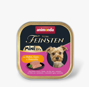 Animonda Tavuk ve Kaz Etli Yetişkin Mini Irk Köpek Konservesi 100 Gr 32 li skt : 02/27