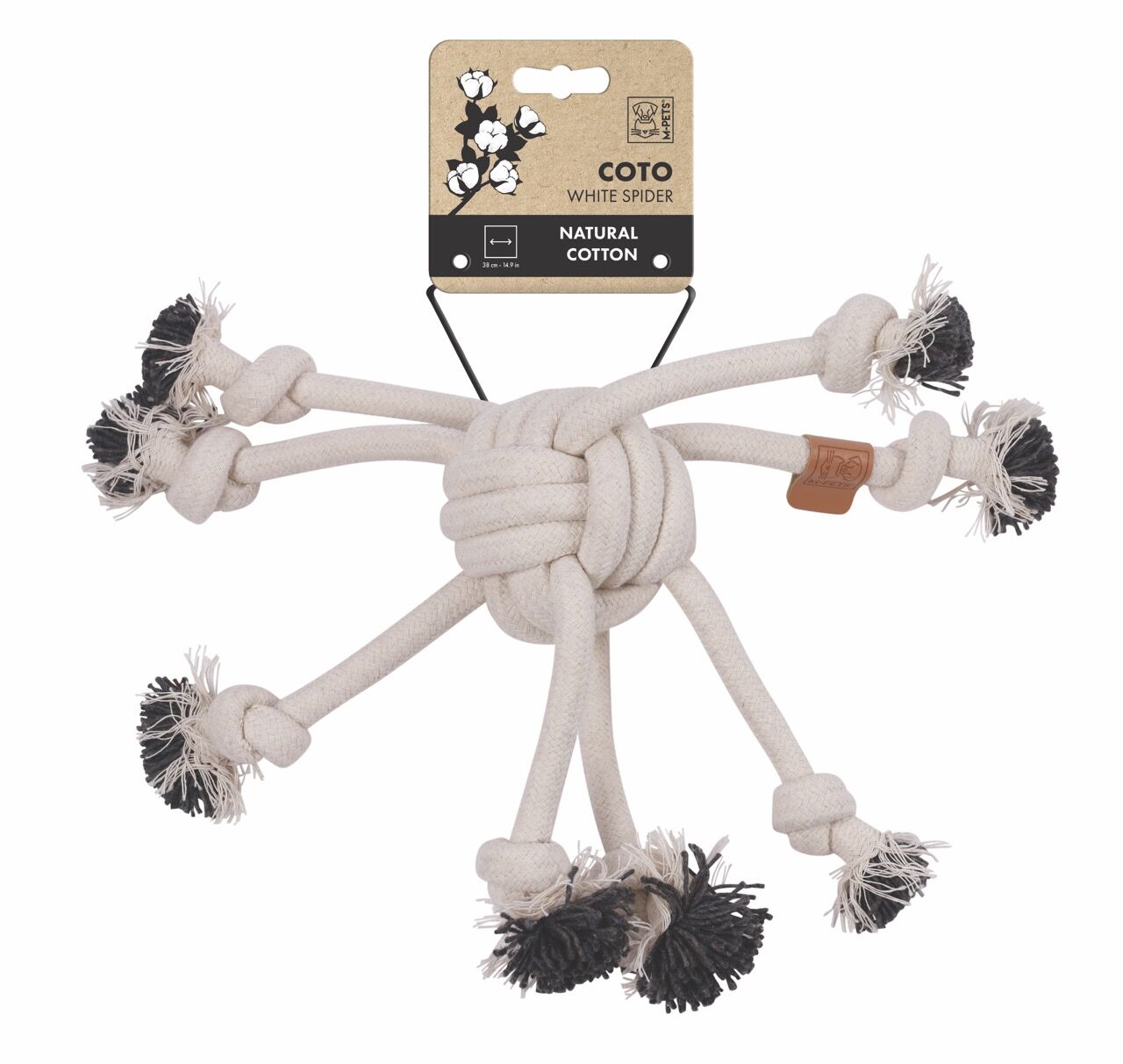10653901 M-Pets Coto White Spider 38Cm Örgü Oyuncak