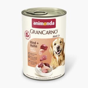 Animonda Gran Carno Sığır Ve Tavuklu Köpek Konservesi 400 Gr 5+1 Skt:03/27