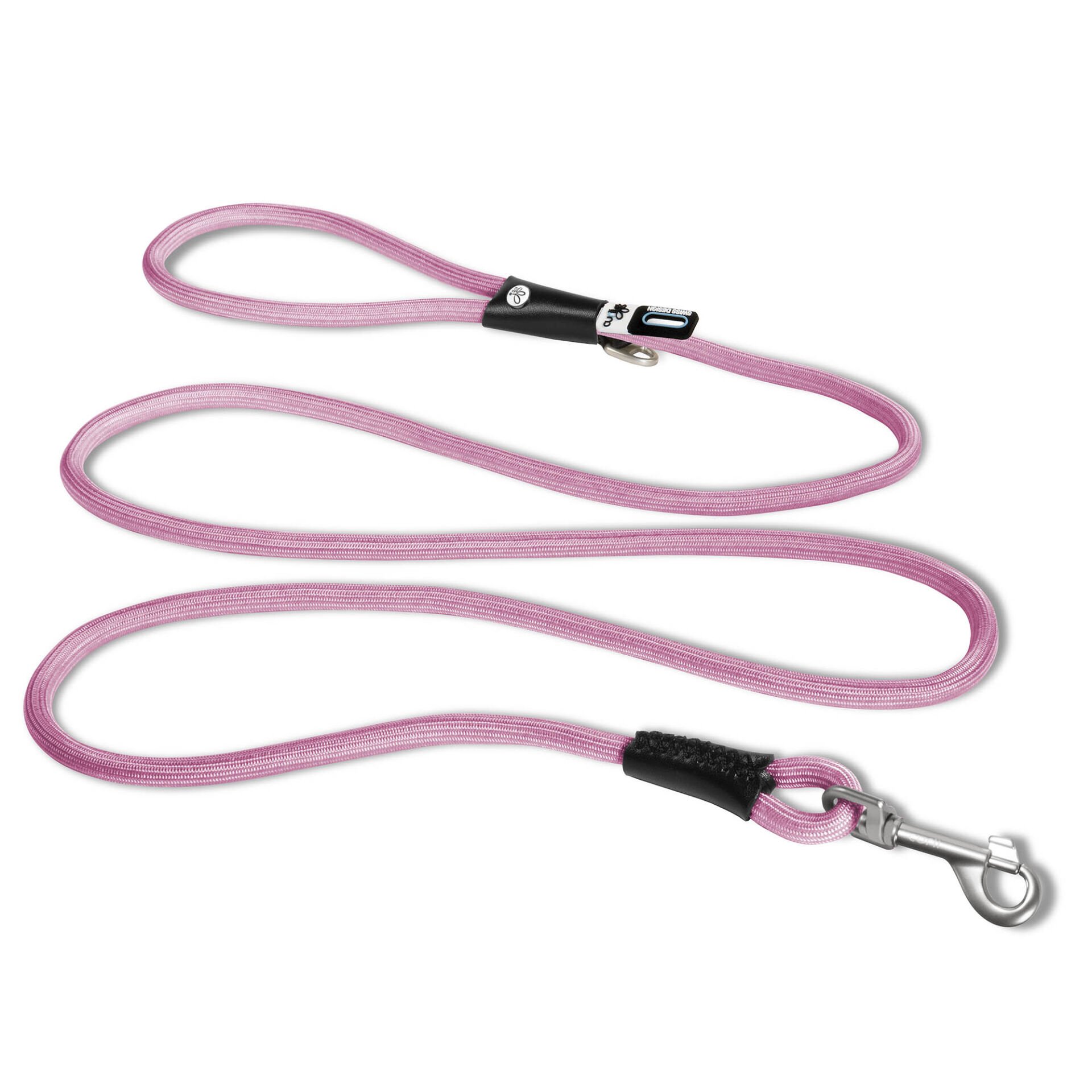 Curlı Stretch Comfort Leash Pınk L