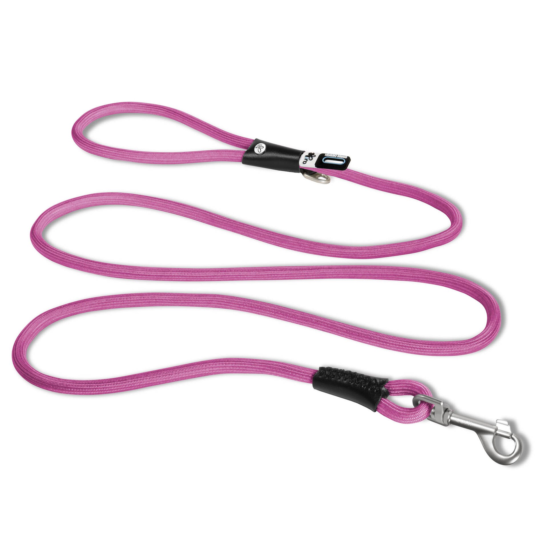 Curlı Stretch Comfort Leash Fuchsıa L