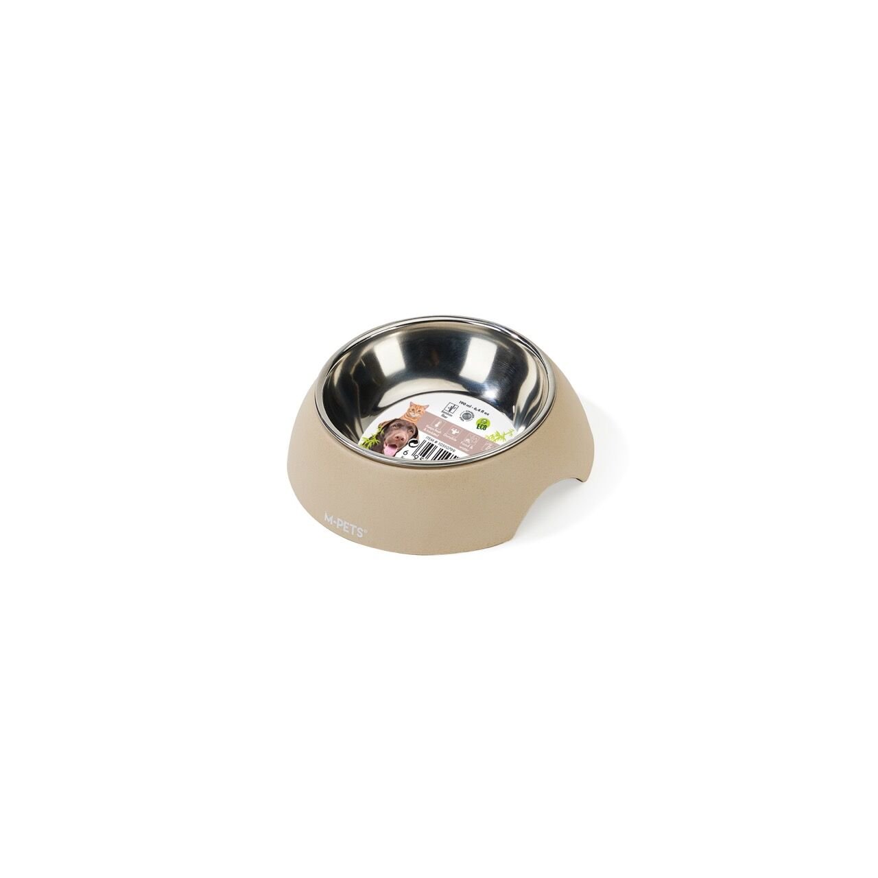 10510799 M-Pets Eco Bamboo Mama Kabı 190Ml Sand