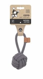 10651813 M-Pets Coto Grey Loop Ball 6,5Cm Çekmeli Örgü Top Oyuncak