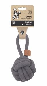 10652013 M-Pets Coto Grey Loop Ball 11Cm Çekmeli Örgü Top Oyuncak