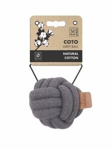 10652213 M-Pets Coto Grey Ball 9,5Cm Örgü Top Oyuncak