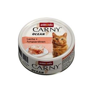 Animonda Carny Ocean Somon Ve Sardalyalı Kedi Yaş Mama 80 Gr 12 Adet SKT:05/24